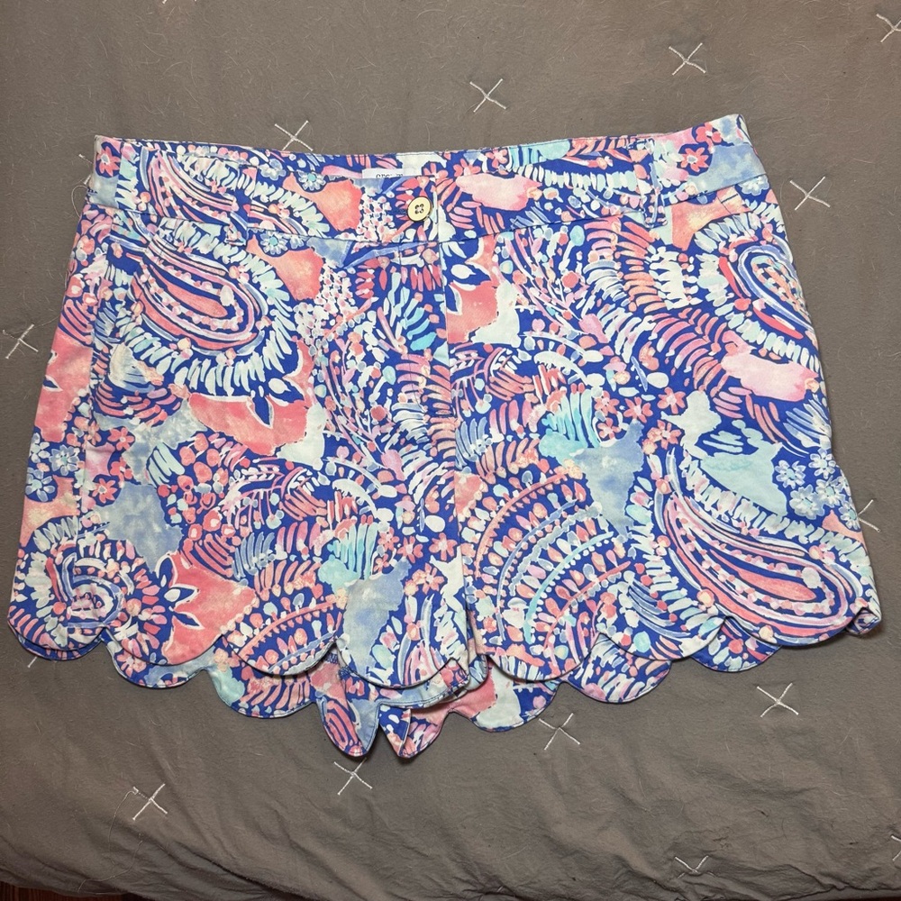 Crown & Ivy Pink and Blue Shorts size: 16